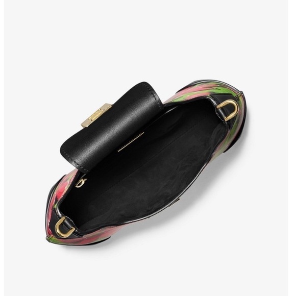 Michael Kors Collection Bancroft Medium Daisy Calf Leather Shoulder Bag - Picture 2 of 9